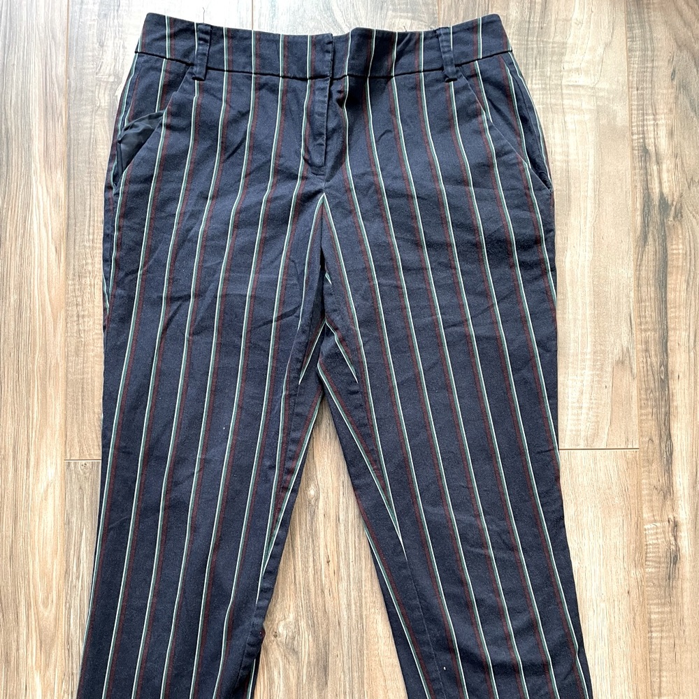 Navy, Striped Pants